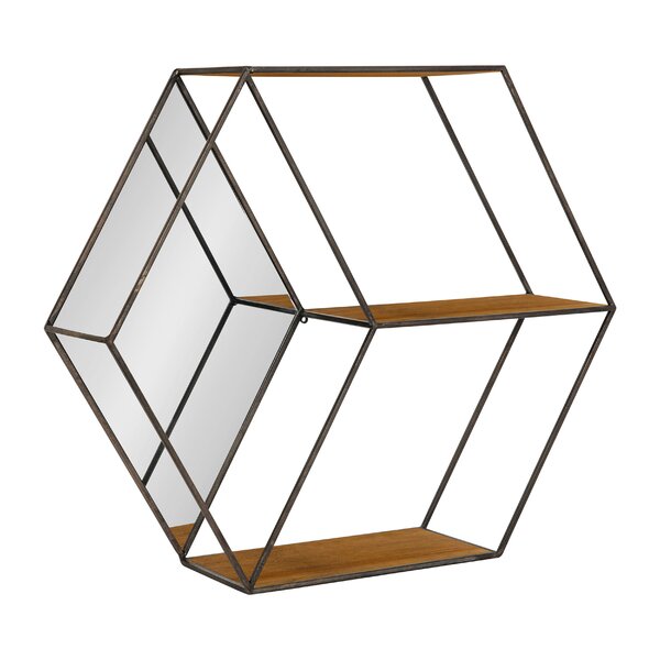 Hexagon Shelves Above Bed
