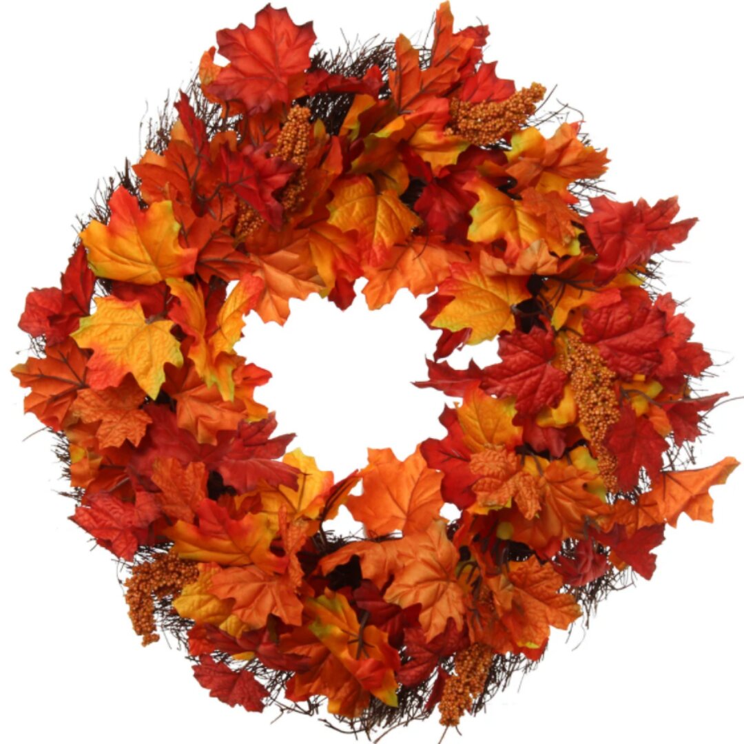 Welcome Friends Autumn Deco Mesh Wreath 20 Inch Wreath