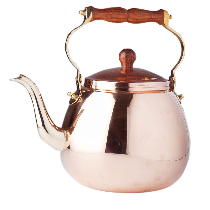 Copper 4-qt. Solid Tea Kettle