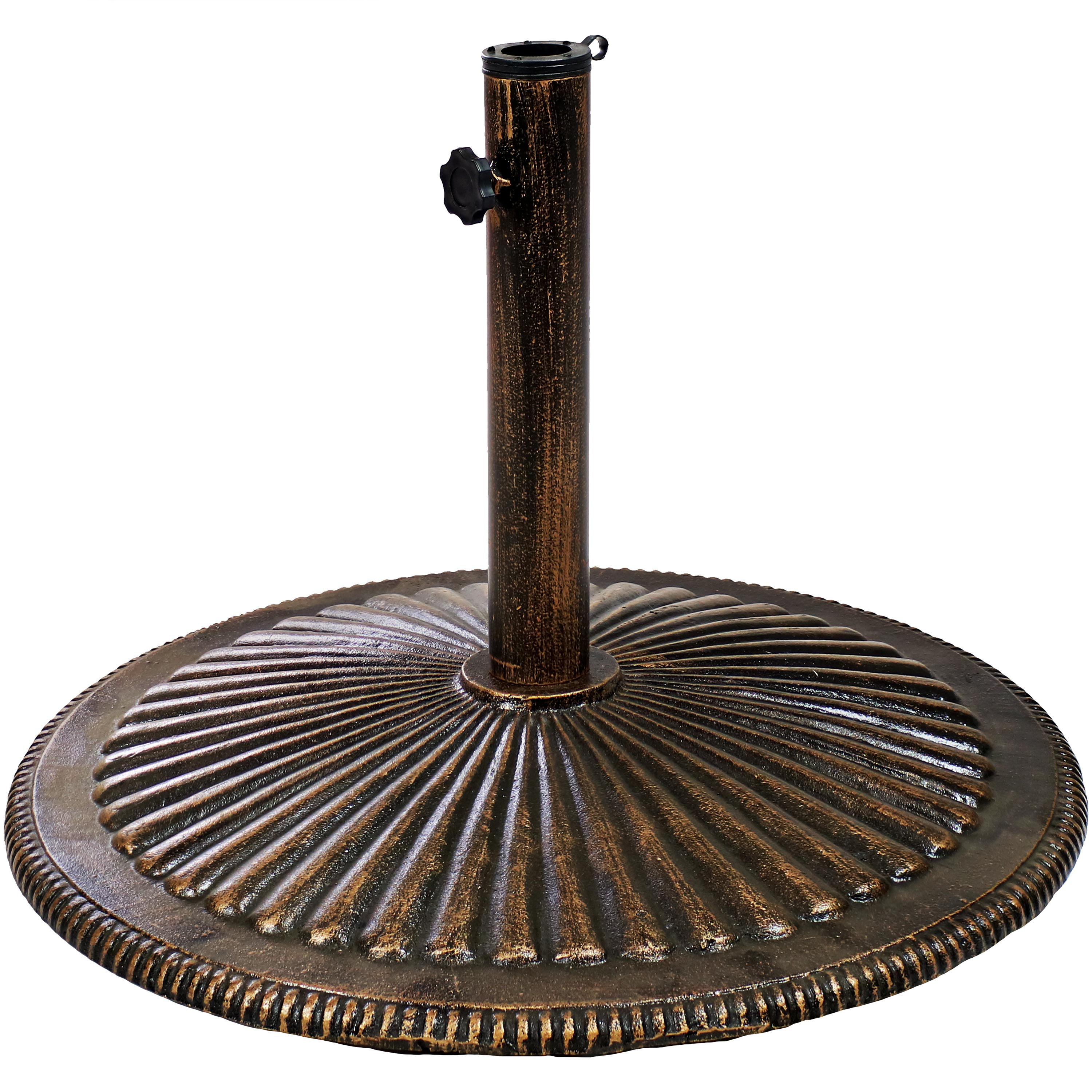 vintage cast iron patio umbrella stand