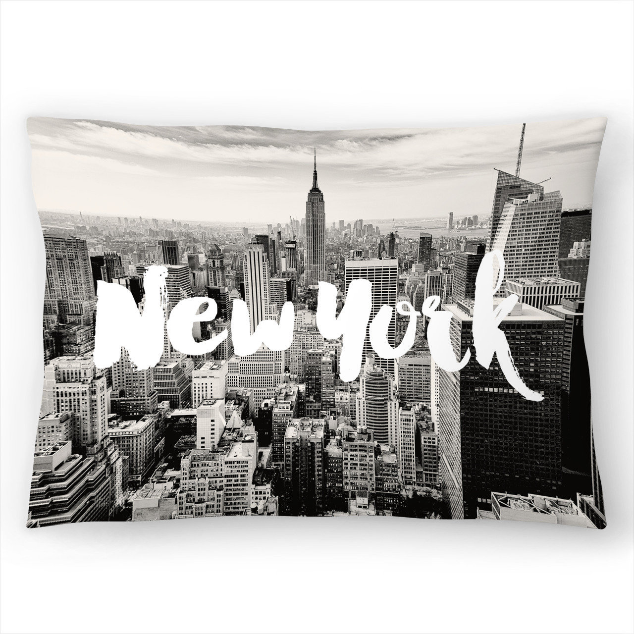 East Urban Home New York Skyline Lumbar Pillow Wayfair New York Skyline Lumbar Pillow