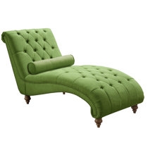 green chaise lounge chair