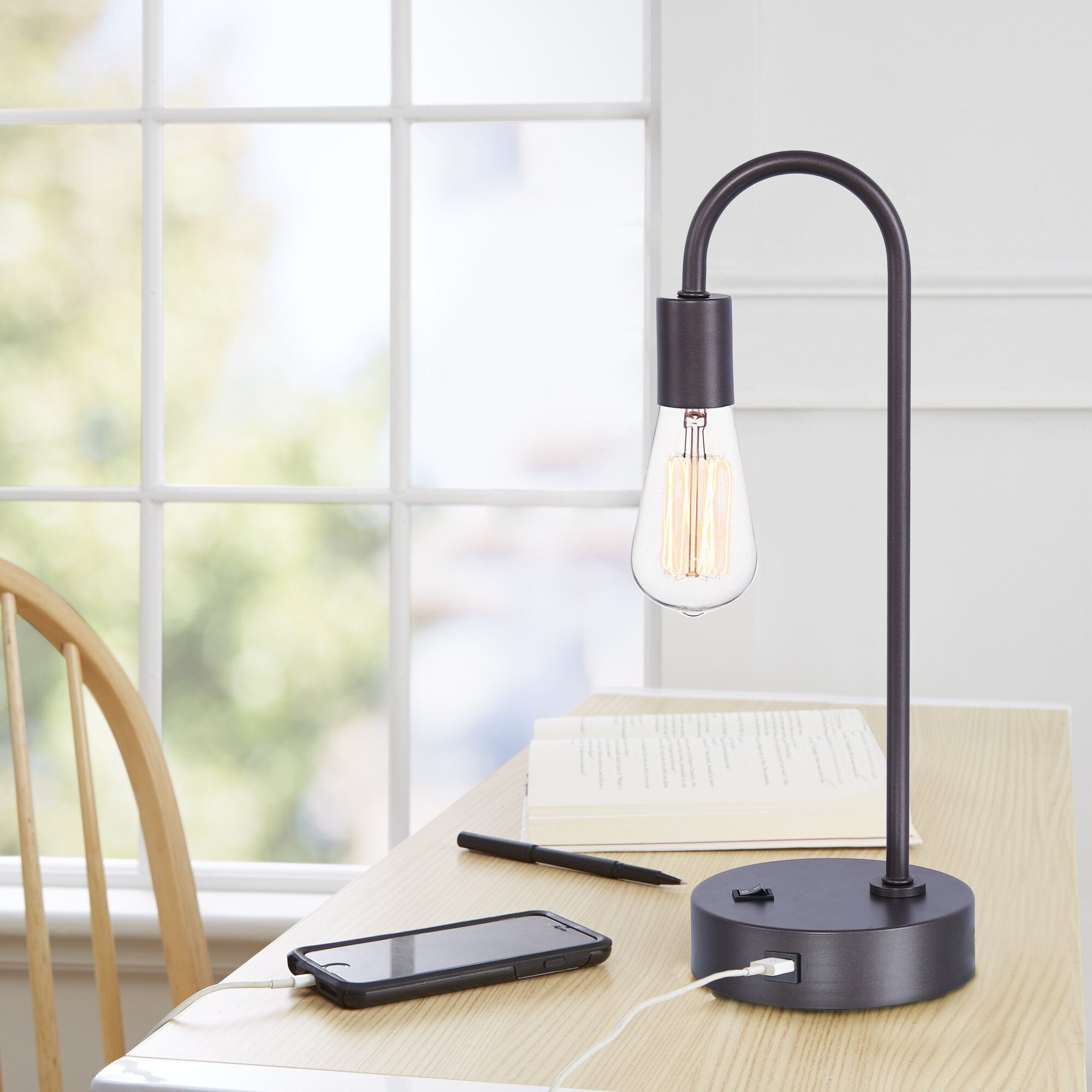 table lamp with rocker switch