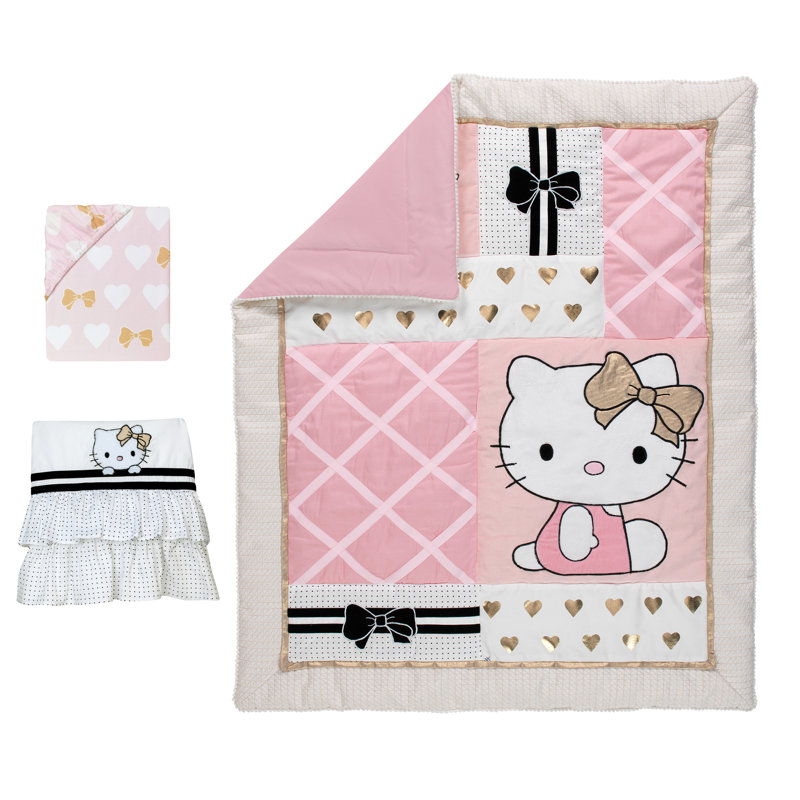 hello kitty crib bedding set