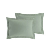 forest green pillow shams