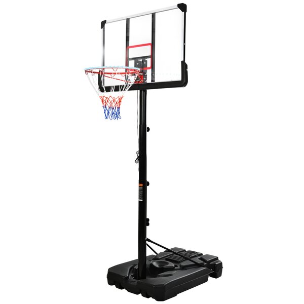 Portable Kids Basketball Stand Set Basket Hoop Backboard Net with Ball Pump TR 