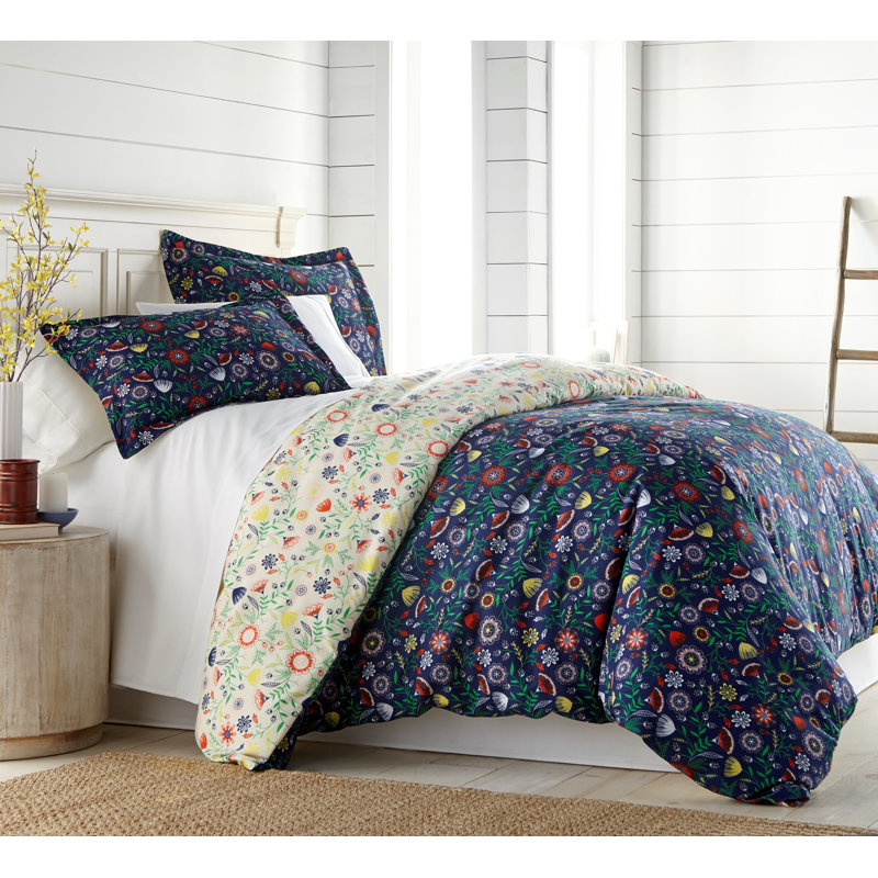 Three Posts Shay Reversible Duvet Cover Set Reviews Wayfair