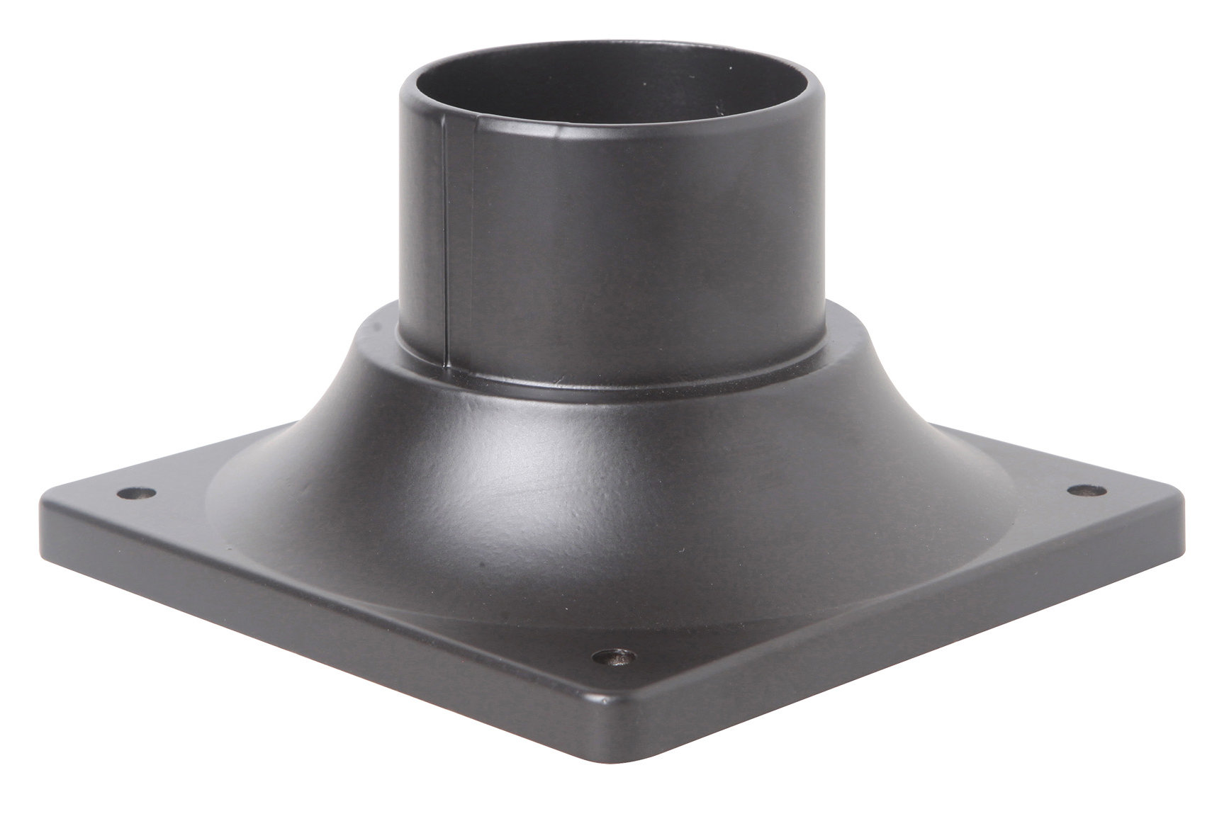 Black Finish FEMILA Pier Mount Base Cast Aluminum Post Light Mount Base