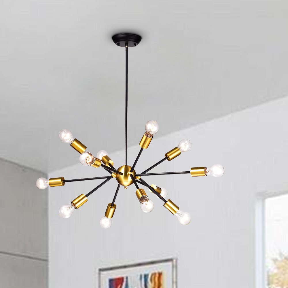Wrought Studio Dorcia 12 Light Sputnik Sphere Chandelier Reviews Wayfair