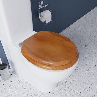Beldray Bath Bathroom Wooden Oval Toilet Seat With Hinges Fixtures Fittings Lid 