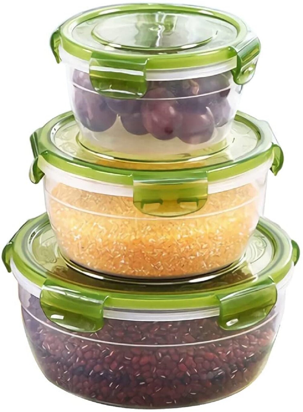 4 Pack Baby Food Storage Airtight & Leakproof Containers Set Air Tight Locking 
