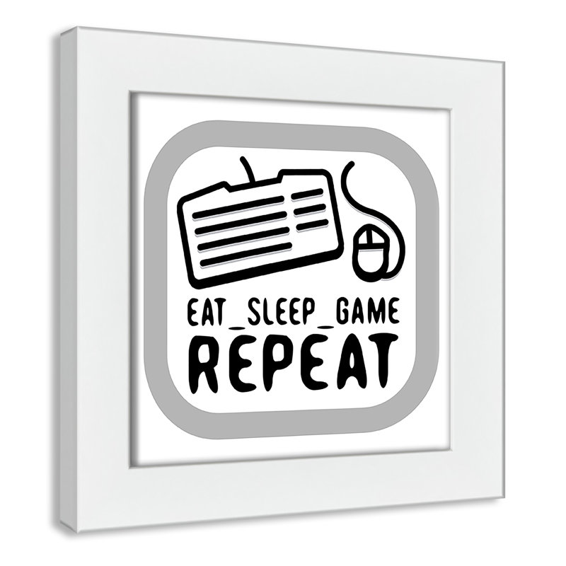 Casafinearts Eat Sleep Game Repeat Kids Wall Decor Wayfair