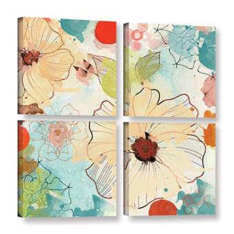 Red Barrel Studio Quince Blossom 2 Piece Photographic Print On Wrapped Canvas Set Wayfair