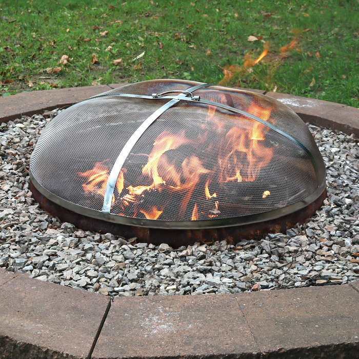 Freeport Park Datto Stainless Steel Fire Pit Spark Screen