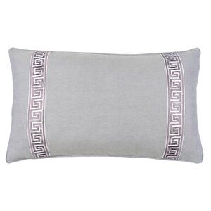 Greek Key 100% Cotton Lumbar Pillow