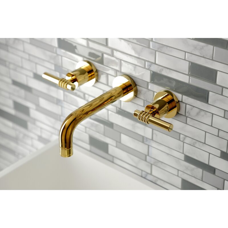 Kingston Brass Milano Wall Mounted Faucet Bathroom Faucet & Reviews ...