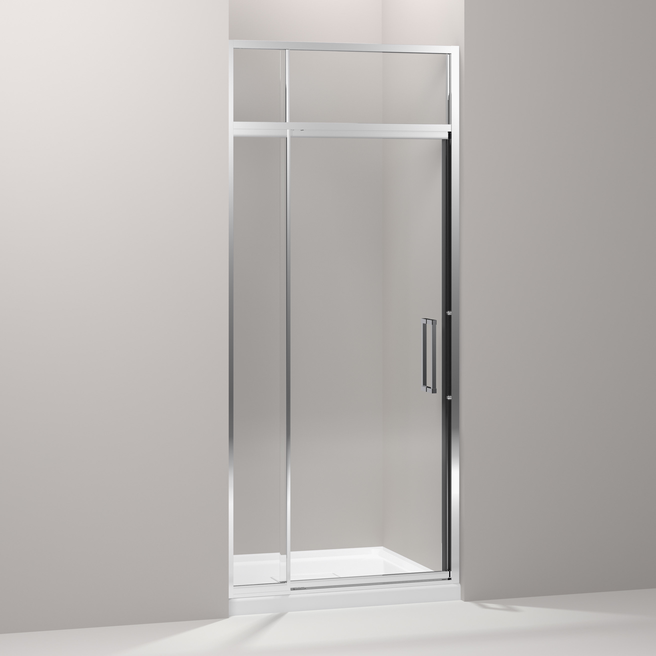 Kohler Lattis 39 X 89 5 Pivot Shower Door With Sliding Steam