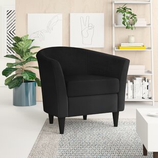 tammie black barrel chair