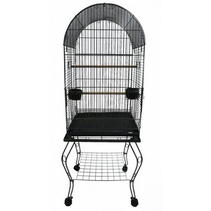 Dome Top Parrot Bird Cage with Stand