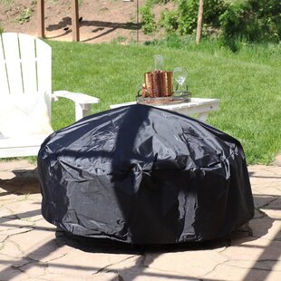 30inch Round Black Fire Pit Cover Waterproof UV Protector Grill BBQ Patio Cover 
