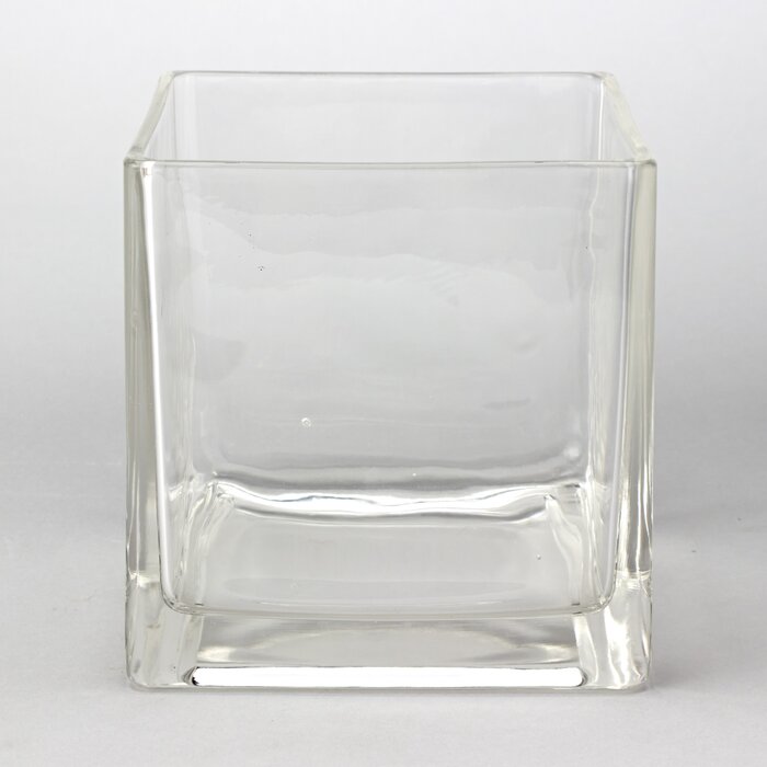 Symple Stuff Church Street Glass Square Cube Table Vase Wayfair Ca