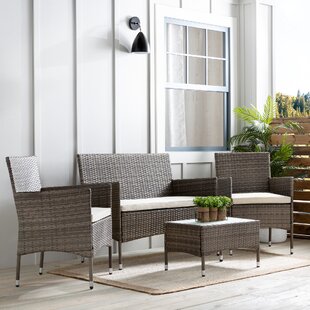 tessio 4 piece rattan sofa seating