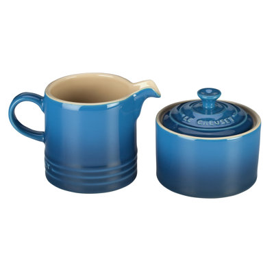 Le Creuset Stoneware Sugar  Creamer Set Le Creuset Color Marseille
