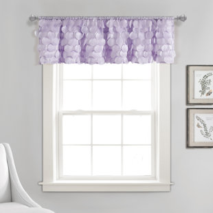 SCALLOPED VALANCE WITH FRINGE ~ Fits Windows 28" to 48" Wide 