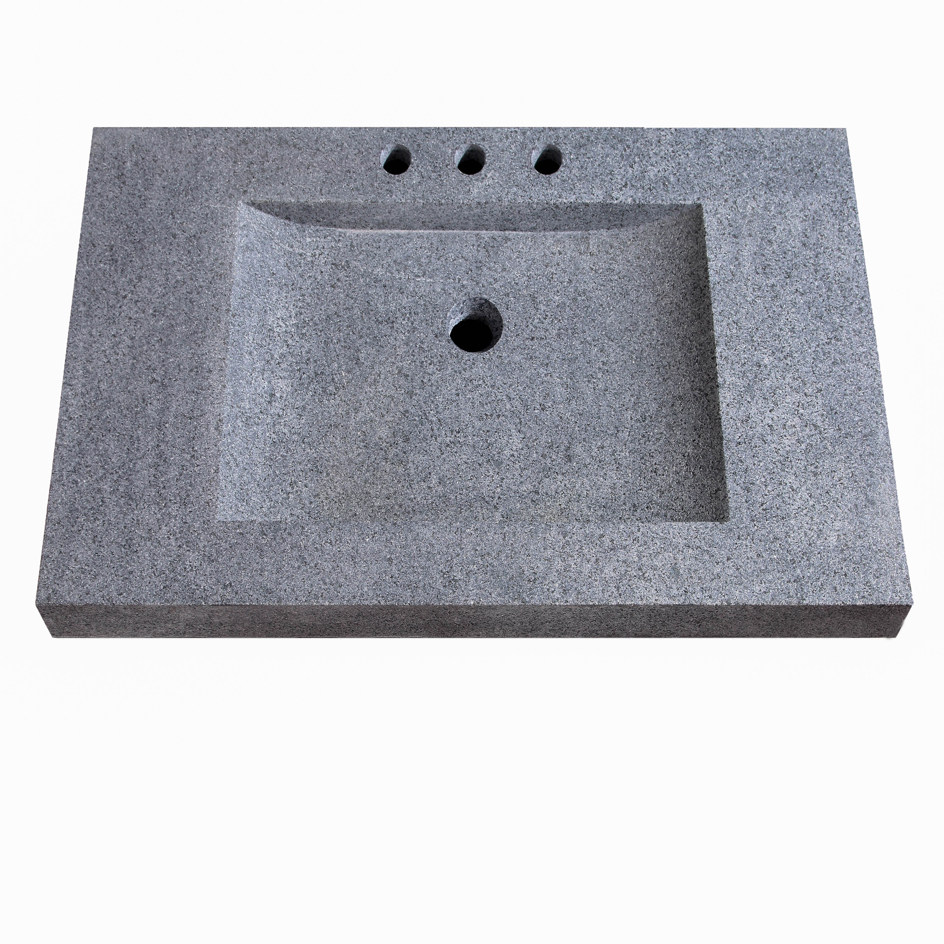 Avanity 33 In Stone Integrated Sink Top In Dark Grey Granite Wayfairca