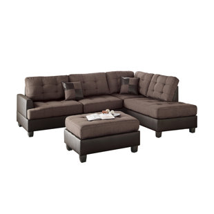 Venegas Reversible Sectional With Ottoman by Latitude Run Best Choices