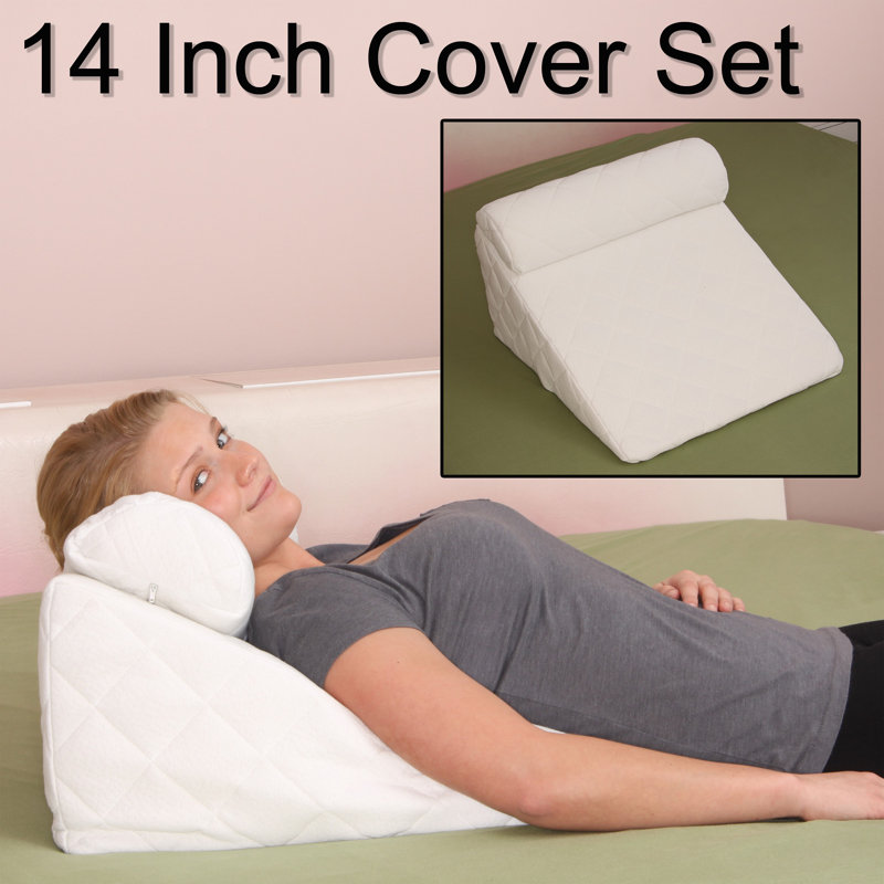 Deluxe Comfort Bed Wedge Pillow Set Cover Reviews Wayfair