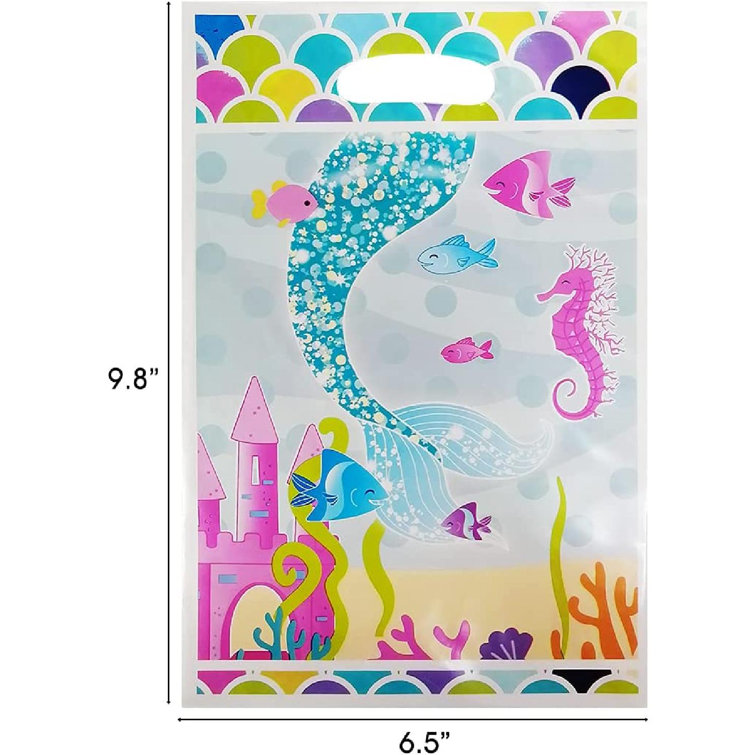 3D Mermaid Pattern Glitter Treat Mermaid Paper Bags for Under The Sea Party Mermaid Gifts Bags,Party Supplies Favors Goodie Bag Pack of 14, Blue 3D Mermaid Pattern Glitter Treat Mermaid Paper Bags for Under The Sea Party Mermaid Gifts Bags,Party Supplies Favors Goodie Bag Pack of 14, Blue
