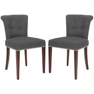 Dehon Upholstered Dining Chair (Set Of 2) by Alcott Hill Great price