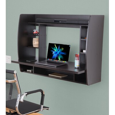 Latitude Run® Amon Floating Desk with Hutch & Reviews | Wayfair