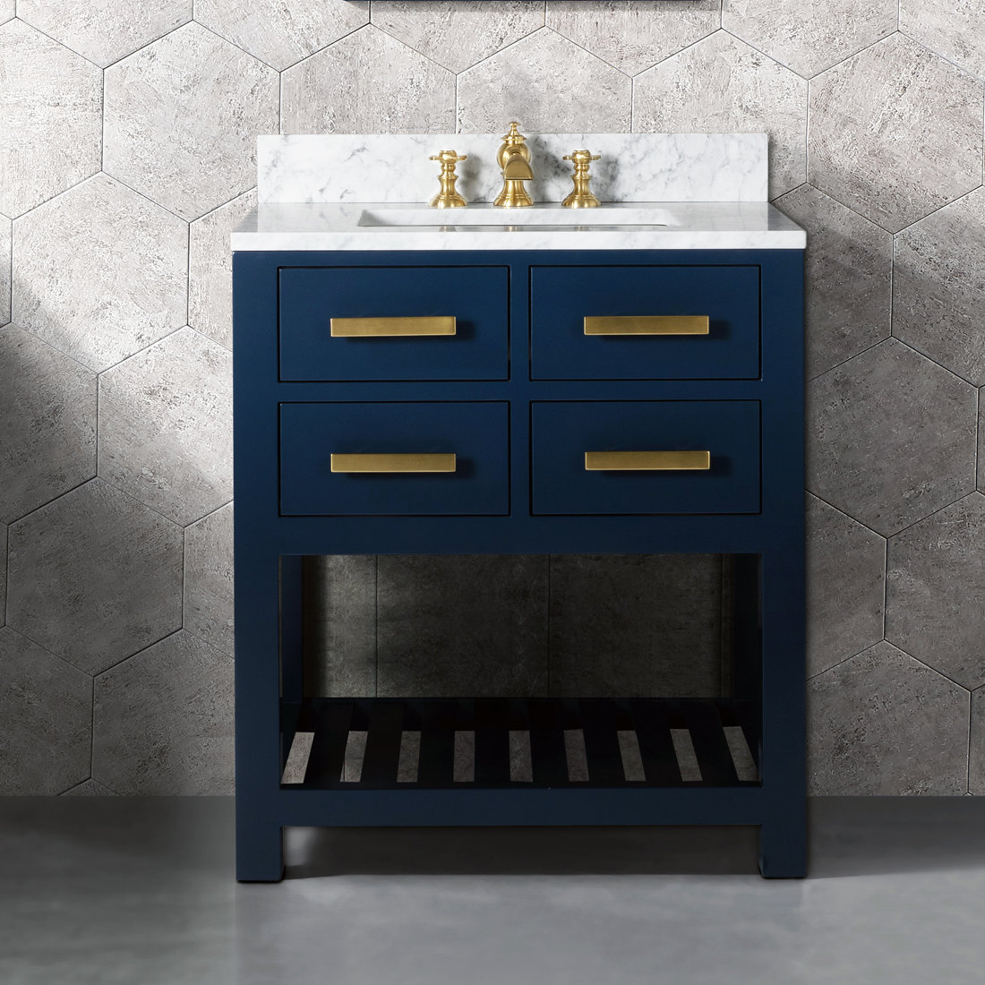 Everly Quinn Foulk 30 Single Bathroom Vanity Set With Mirror And