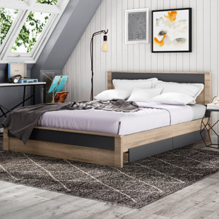 queen bed frame with pull out dog bed