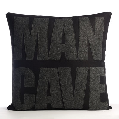 Alexandra Ferguson By Definition Man Cave Throw Pillow Color Black