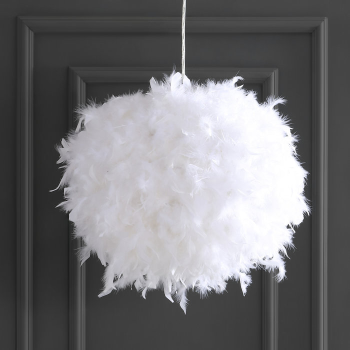 Anzalone Feather Metal Adjule 1 Light Globe Pendant Anzalone Feather Metal Adjule 1 Light Globe Pendant