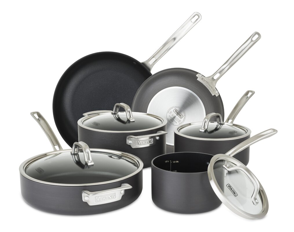 Misen Nonstick Pots and Pans Set Nonstick Cookware Sets 5 Piece Starter  Kitchen