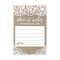 Green Burlap & Lace Effect Loved Ones In Heaven Personalised Wedding Sign 
