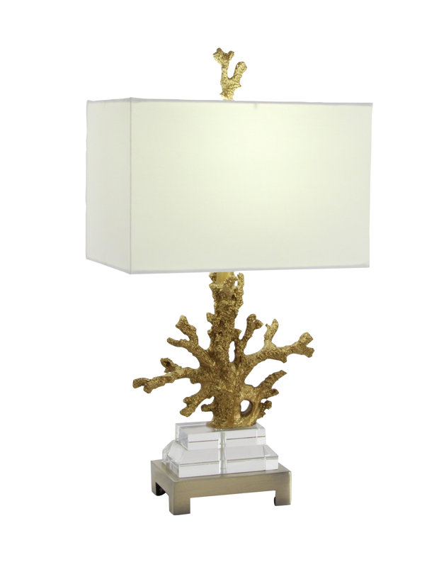 Decor Inspiration: Countess Luann de Lesseps Hamptons Home Tour Polystone 26" Coral Table Lamp