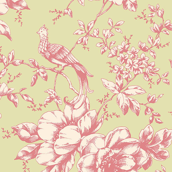 Charlton Home Lynnfield 32 7 X 20 5 Heritage Toile Wallpaper Reviews Wayfair