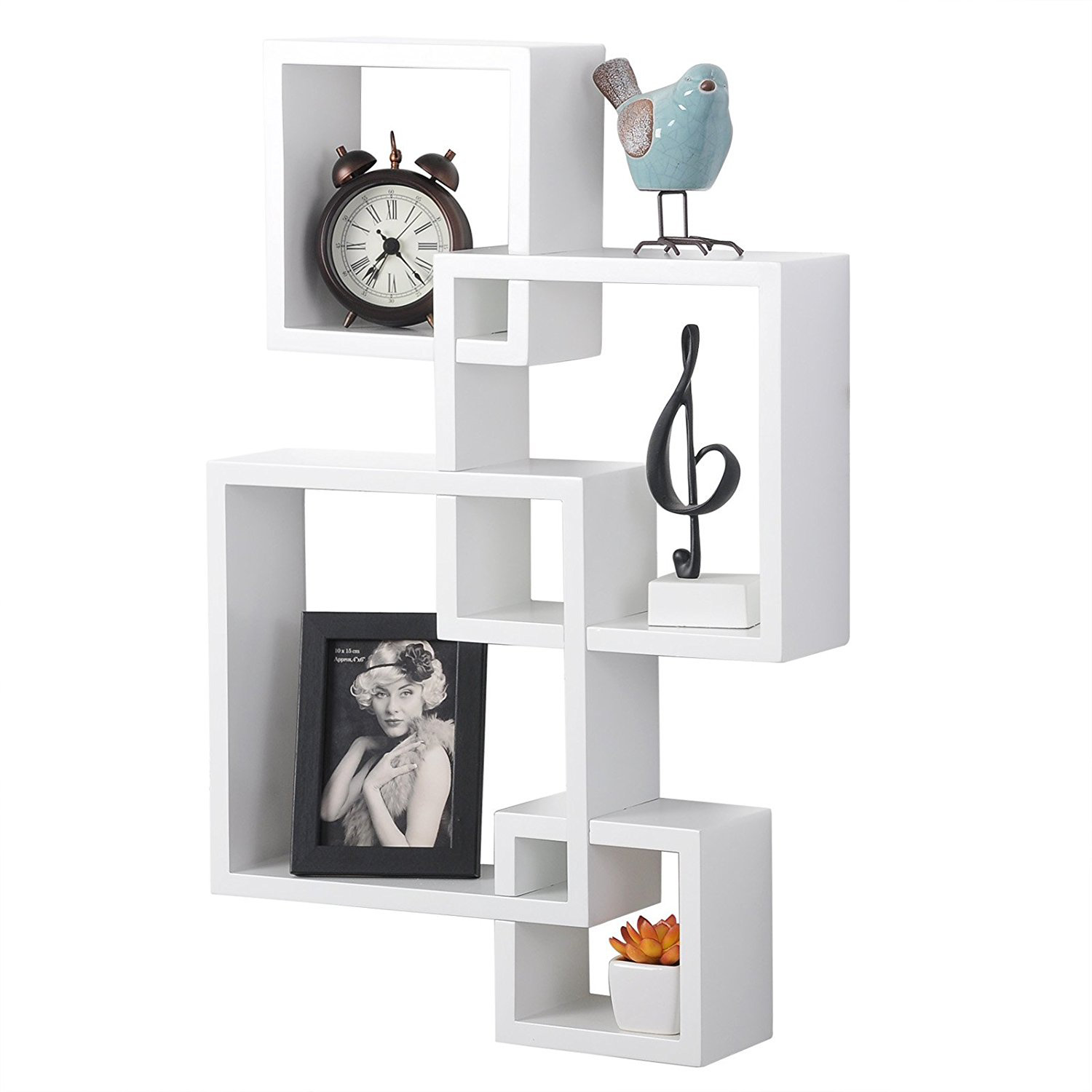 Latitude Run® Brusly Decorative Cube Intersecting Wall Shelf & Reviews