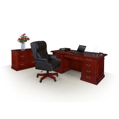 (incomplete)Barrington Traditional Plush Leather Executive Swivel Judges Chair