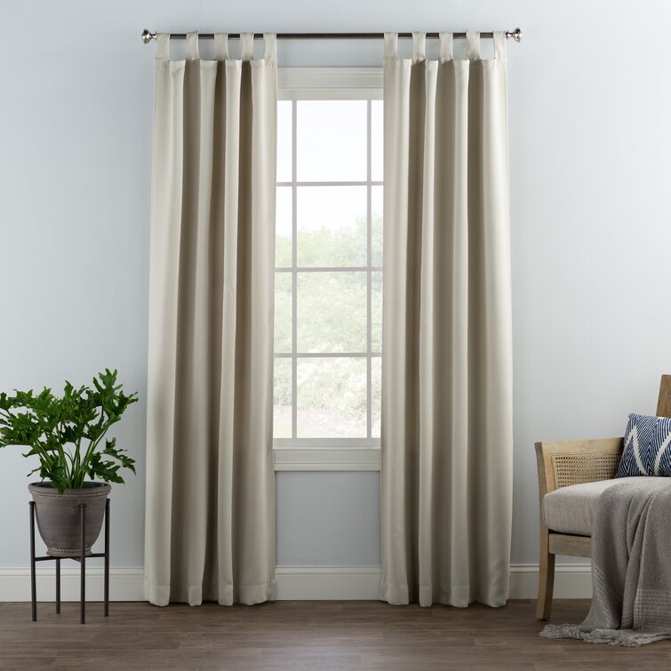 Blackout Thermal Tab Top Single Curtain Panel