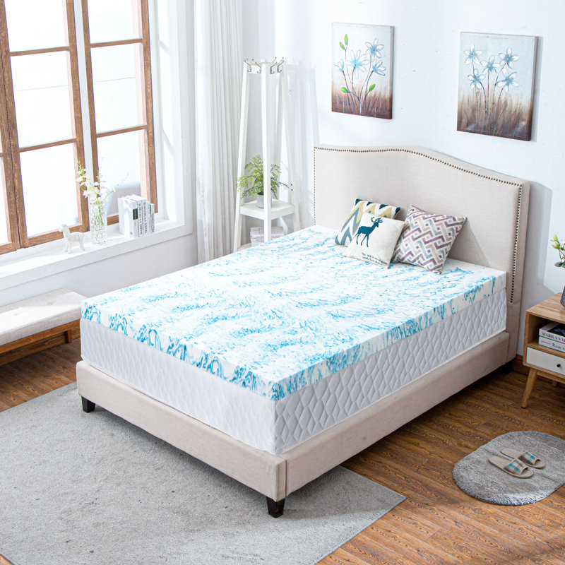 White Noise Blaise Swirl 3 Gel Memory Foam Mattress Topper Reviews Wayfair