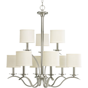 Go to store & view more images Greenwell 9-Light Shaded Chandelier by Three Posts