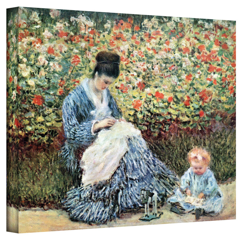 Artwall Mother And Child By Claude Monet Painting Print On