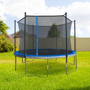 Indoor Exercise Bounce Rebounder with Durable Jumping Mat Trampolines 59 Round Trampolines with Safety Enclosure Net 440 lbs Capacity 