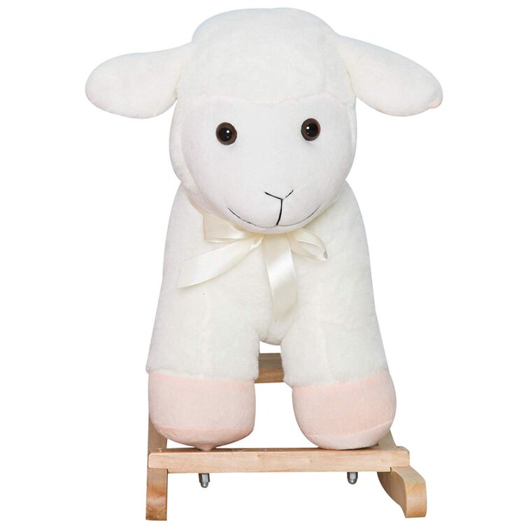 Qaba Kids Playtime Plush Rocking Sheep Lamb Toy Ride on Rocker for sale online 